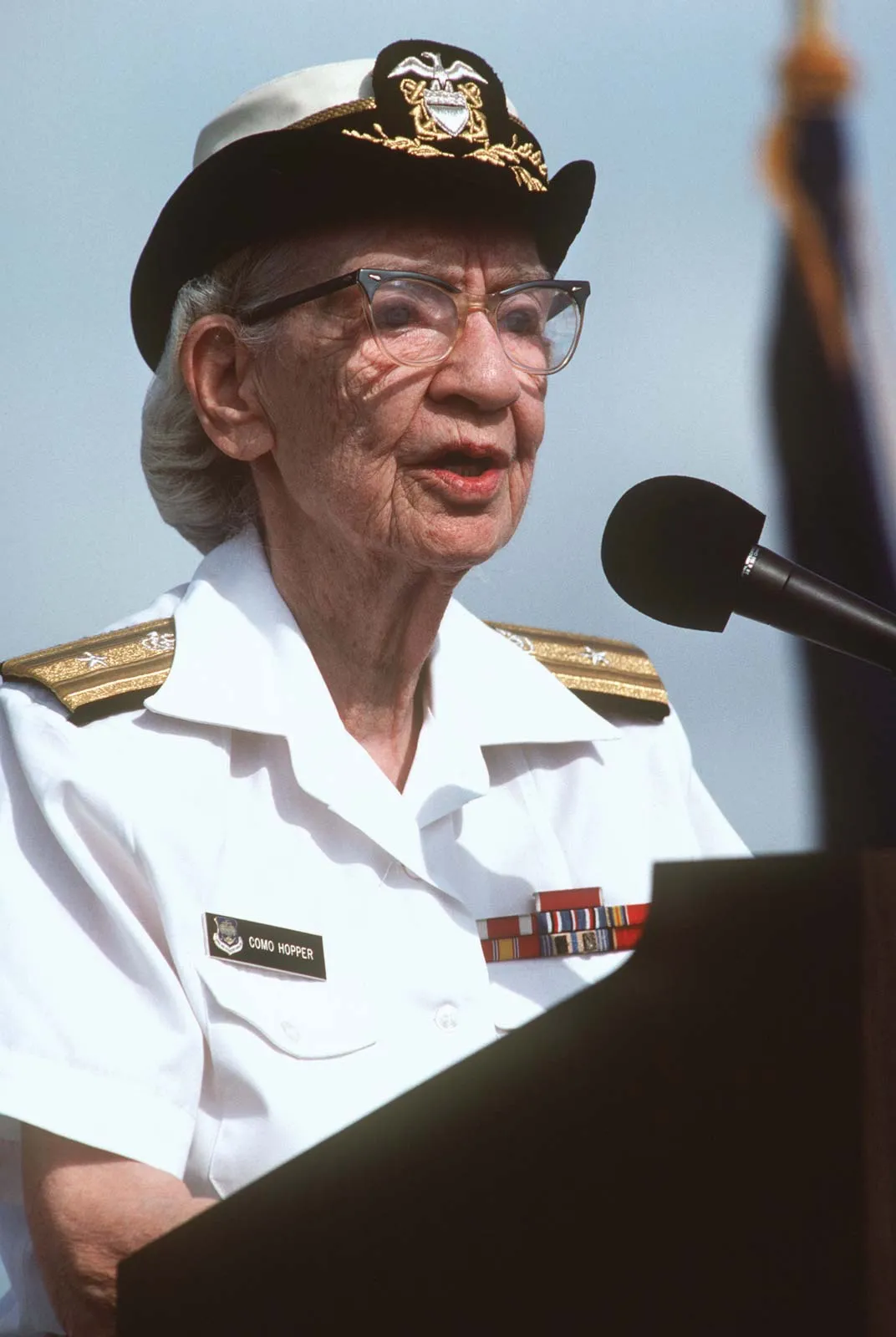 Foto de Grace Hopper idosa.